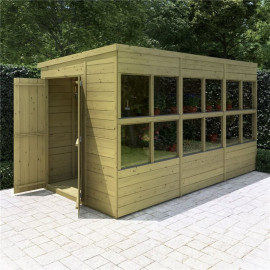 Billyoh Planthouse Tongue and Groove Pent Potting Shed 12x6