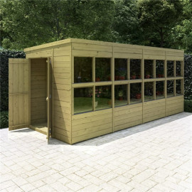 Billyoh Planthouse Tongue and Groove Pent Potting Shed 16x6