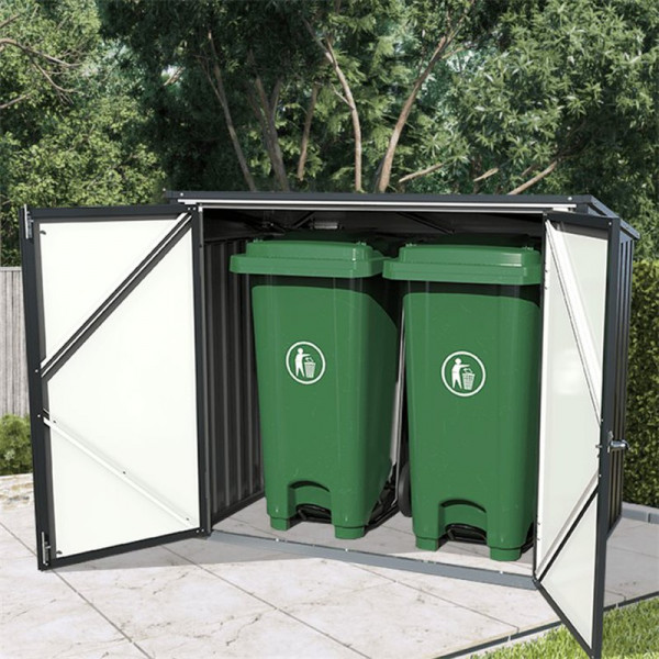 Buy BillyOh Metal Wheelie Bin Store 5x3 Online - Sheds