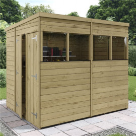 Billyoh Switch Tongue and Groove Pent Shed 8x6 Windowed
