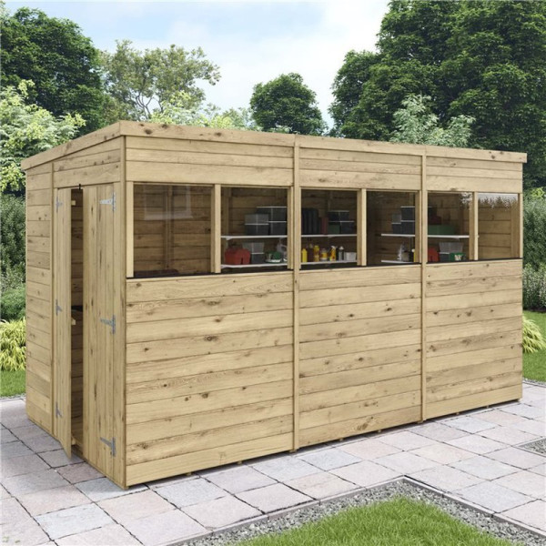 Buy BillyOh Switch Tongue and Groove Pent Shed 12x6 Windowed Online - Sheds Buy BillyOh Switch Tongue and Groove Pent Shed 12x6 Windowed Online - Sheds