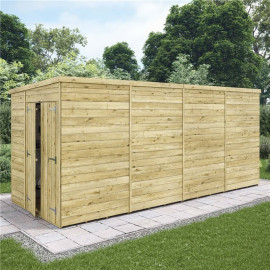 Billyoh Switch Tongue and Groove Pent Shed 16x6 Windowless
