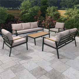 Billyoh Amalfi 7 Seater Outdoor Aluminium Garden Sofa Set 7 Seater