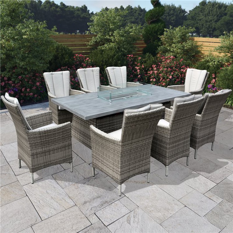 Buy BillyOh Sicily 8 Seater Outdoor Rattan Garden Dining Set with