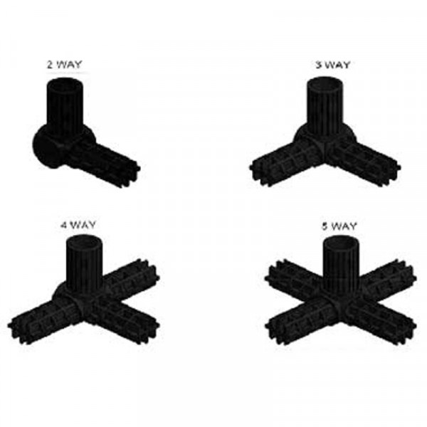 Buy Aluminium Fruit Cage Spare Connectors To Fit 25mm Tubing Online - Other Garden Equipment & Decoration