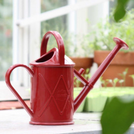 Haws 1 Litre Plastic Indoor Watering Can Red