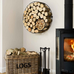 Harrod Circular Wire Log Holder (wall Mounted)