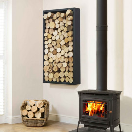 Contemporary Steel Log Holders