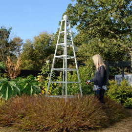 Steel Grand Pyramid Obelisk Lichen Green