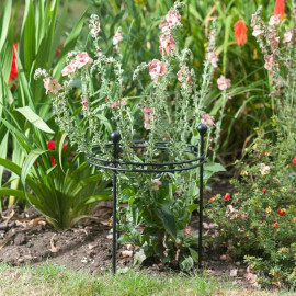 Harrod Short Circular Plant Support Matt Black