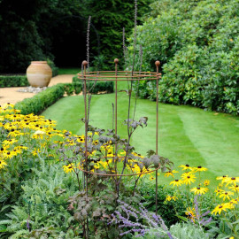 Harrod Tall Circular Plant Support Rust