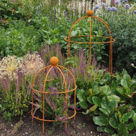 Lobster Pot Plant Support Rust