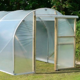 Polytunnel 8ft Wide with Sliding Doors