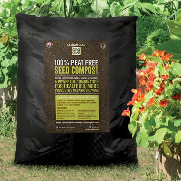 Buy Carbon Gold Biochar Seed Compost 8l Online - Flower Pots & Stands