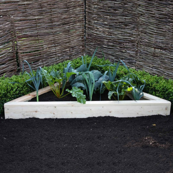 Buy Allotment Corner Wooden Raised Beds Online - Garden Fences & Gates