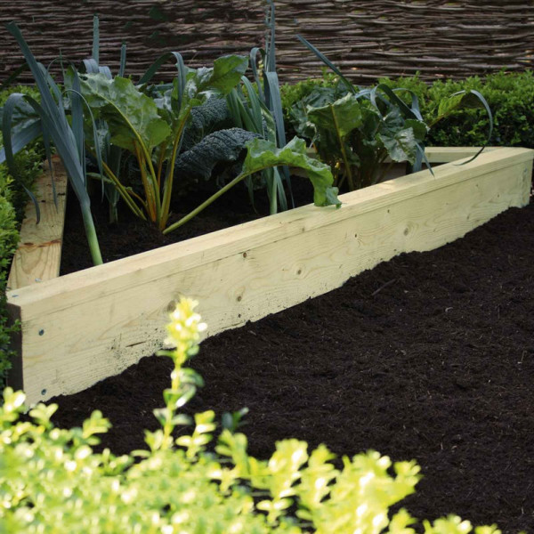 Buy Standard Corner Wooden Raised Beds Online - Garden Fences & Gates