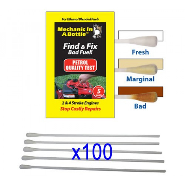 Buy B3C Mechanic In A Bottle Petrol Test Swabs Pack of 100 Online - Garden Tools & Devices