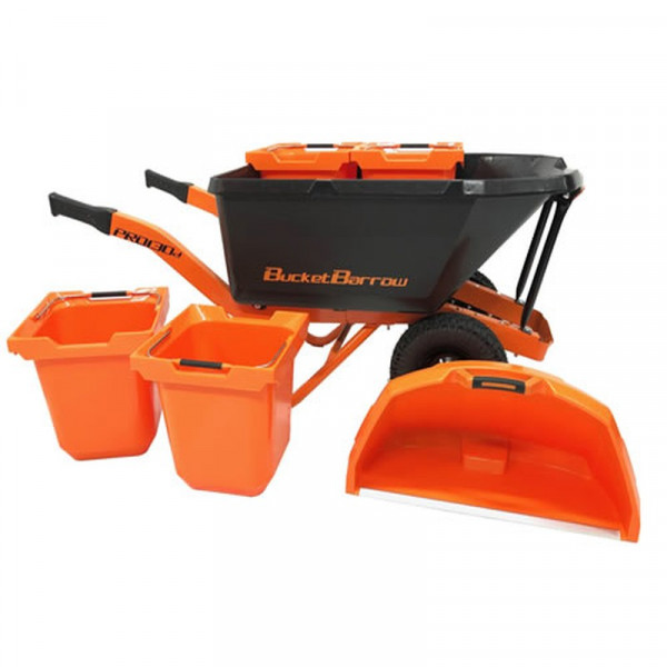 Buy BucketBarrow PRO130D Wheelbarrow Kit with Buckets and Scoop Online