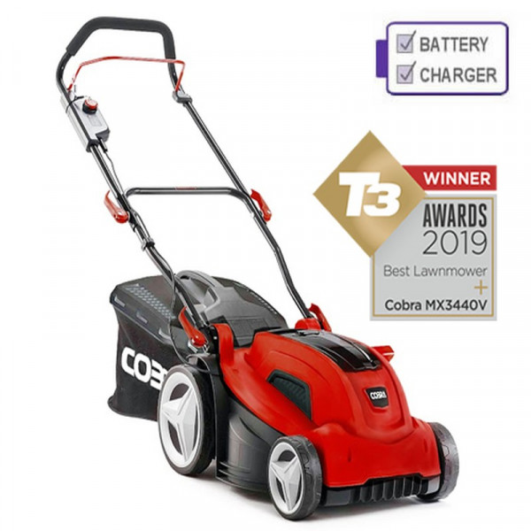 Buy Cobra MX3440V 40v Cordless Lawn mower c/w Battery and Charger Online - Garden Tools & Devices