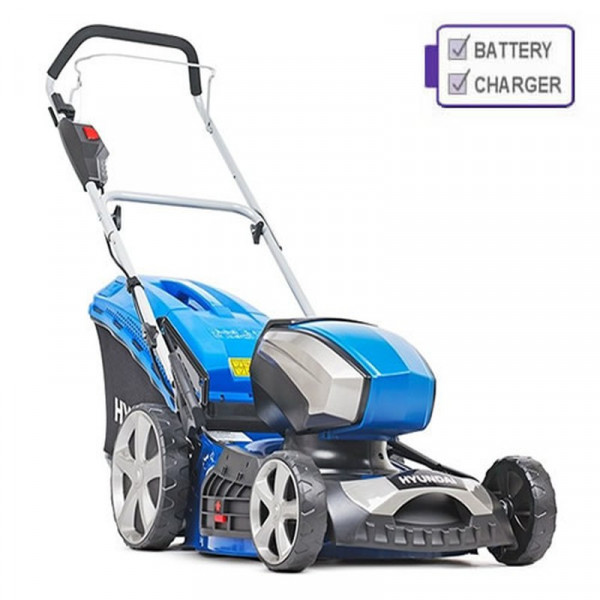 Buy Hyundai HYM80LI460P 80V Cordless Lawn Mower c/w Battery ; Charger Online - Garden