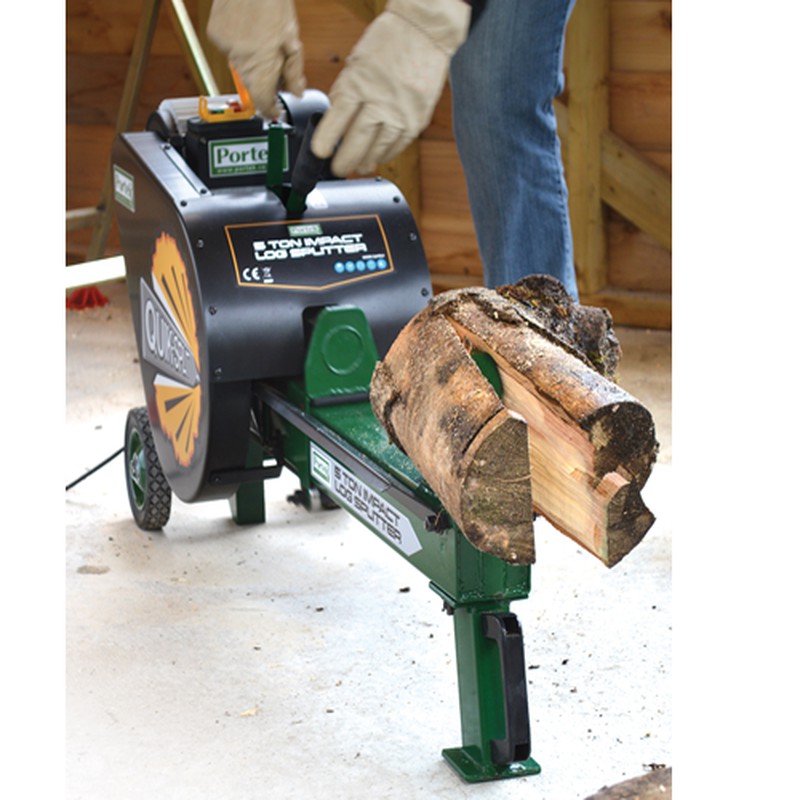 Buy Portek Electric Quiksplit 7 Ton Log Splitter Online Garden Tools