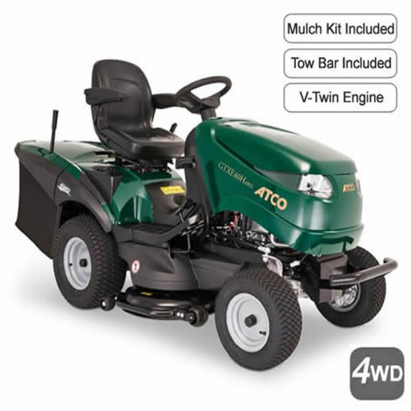 Buy ATCO GTXE40H Twin 4WD Garden Tractor Online - Lawn Mowers