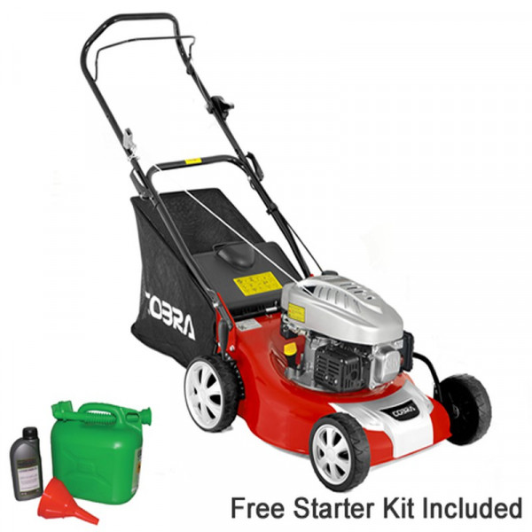 Buy Cobra M46C 46cm Push Petrol Lawn mower Online - Petrol Mowers
