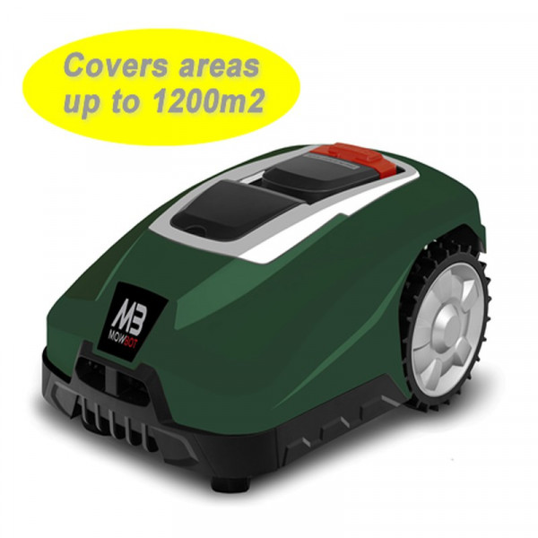 Buy Mowbot 1200 28v 3Ah Robotic Lawnmower British Racing Green Online - Lawn Mowers