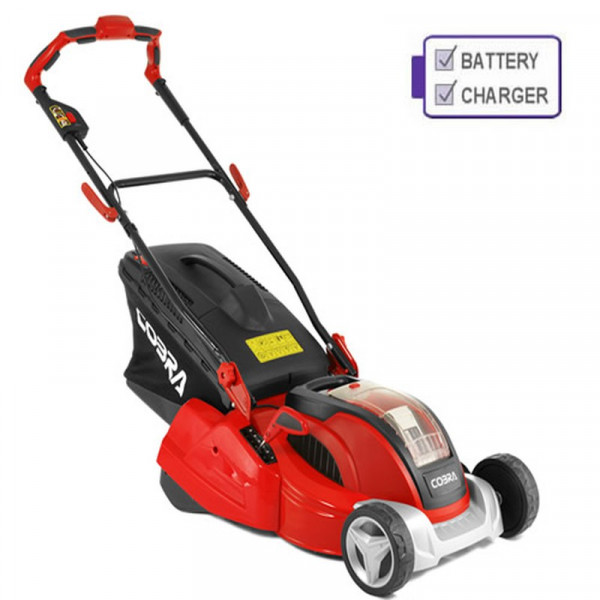 Buy Cobra RM4140V Cordless Push Rear Roller Lawnmower Online - Lawn Mowers