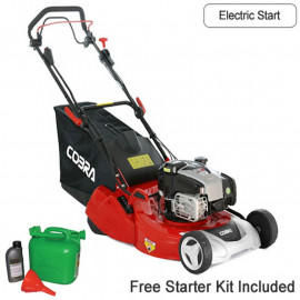 Cobra Rm513spbi Electric Start 3 Speed Petrol Rear Roller Mower