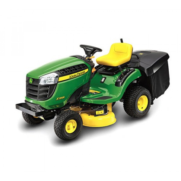 Buy John Deere X135R Rear Collection Ride On Mower Online - Lawn Mowers