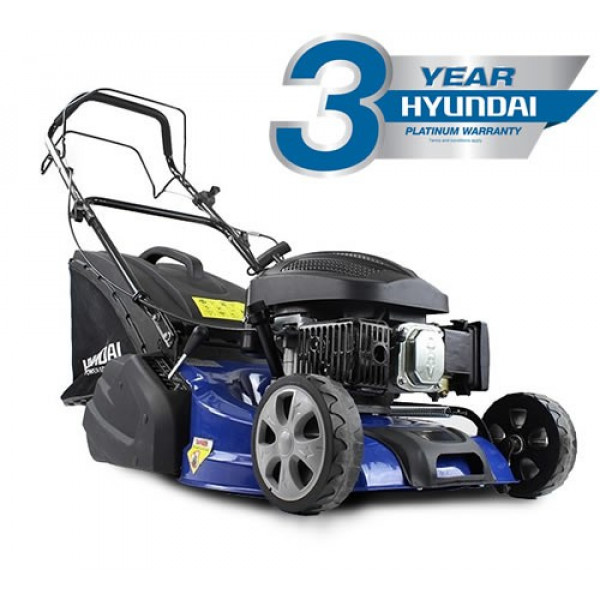 Buy Hyundai HYM460SPR 46cm / 18in Self Propelled Rear Roller Lawn Mower Online - Petrol Mowers