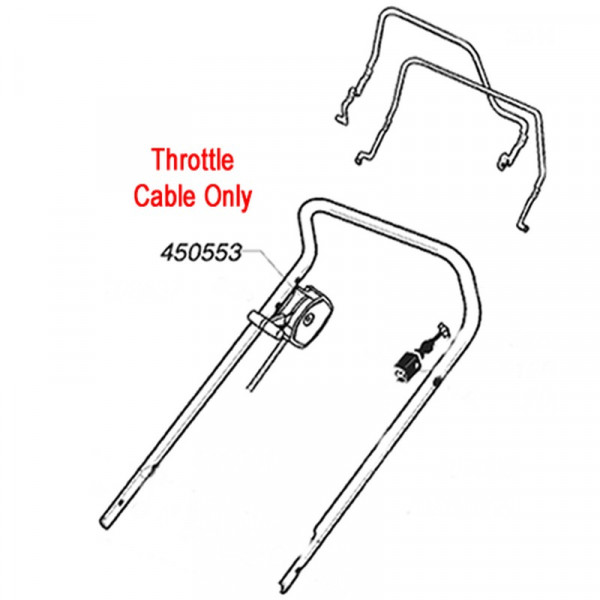 Buy AL KO Lawnmower Throttle Cable 450553 Online - Lawn Mowers