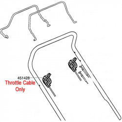 Al Ko Lawnmower Throttle Cable 451428