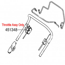 Al Ko Lawnmower Throttle Cable 452670