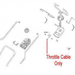 Al Ko Lawnmower Throttle Cable 460894