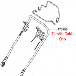 Al Ko Lawnmower Throttle Cable 470153