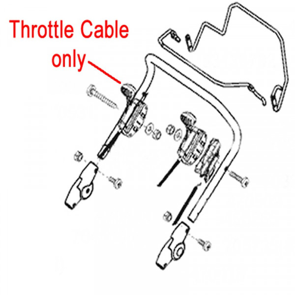 Buy AL KO Lawnmower Throttle Cable 470531 Online - Lawn Mowers