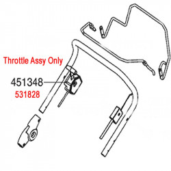 Al Ko Lawnmower Throttle Cable 531828