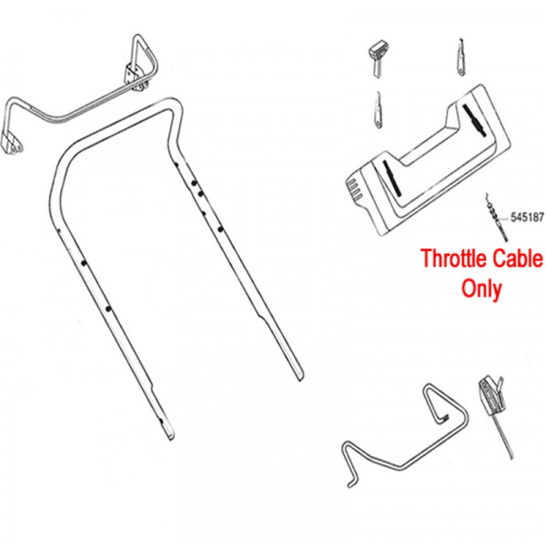 Buy AL KO Lawnmower Throttle Cable 545187 Online - Lawn Mowers