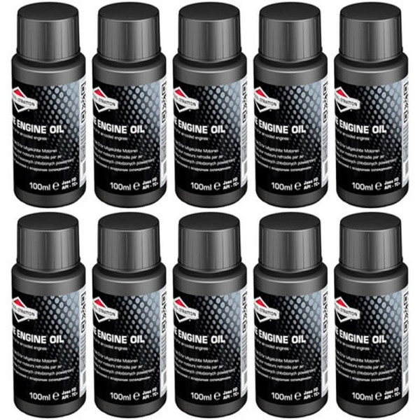 Buy Ten Bottles Briggs ; Stratton Two Stroke Oil Fully Synthetic One Shot 992413 Online - Garden Tools & Devices