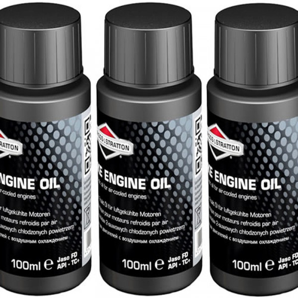 Buy Three Bottles Briggs ; Stratton Two Stroke Oil Fully Synthetic One Shot 992413 Online - Garden Tools & Devices