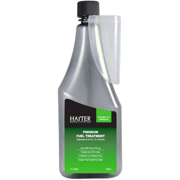 Buy Hayter Fuel Stabiliser Premium Treatment 355ml 111 9366 Online - Garden Tools & Devices