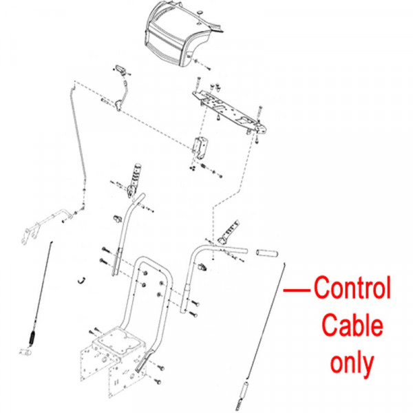 Buy Stiga Snow Rex ; Fox Control Cable 1812 2029 01 Online - Garden Tools & Devices