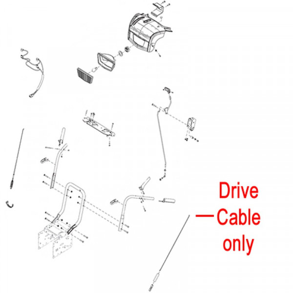 Buy Stiga Snow Prisma ; Blizzard Drive Cable 1812 2126 01 Online - Garden Tools & Devices