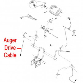 Stiga Snow 1171 & 1381 Pro Hst Drive Cable Auger 1812 2183 01