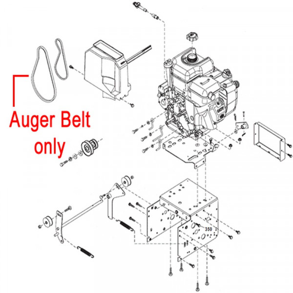 Buy Stiga Snow 1171 ; 1381 Pro HST Traction Drive Belt 1812 2219 01 Online - Garden Tools & Devices