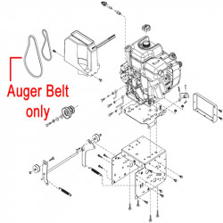 Stiga Snow 1171 & 1381 Pro Hst Drive Belt Auger 1812 2409 01