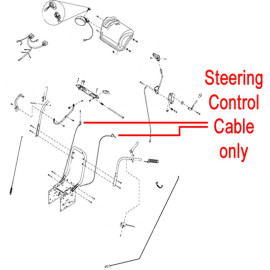 Stiga Snow Flake & Snow Power Steering Cable 1812 2538 01