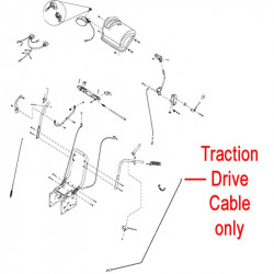 Stiga Snow Flake & Snow Power Traction Drive Cable 1812 2539 01